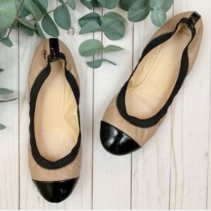 Cole Haan Black and Tan Women's Ballet Flats
